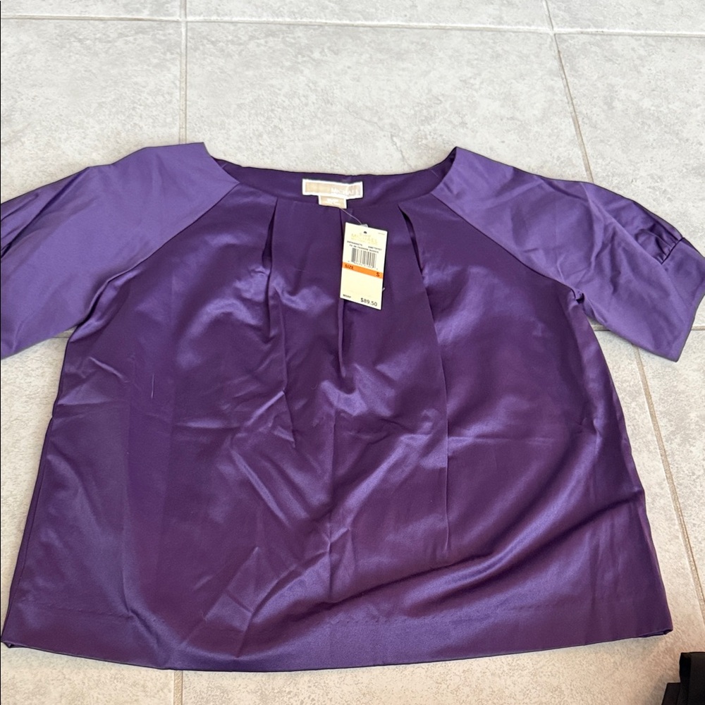 MICHAEL Michael Kors Elegant Purple Blouse